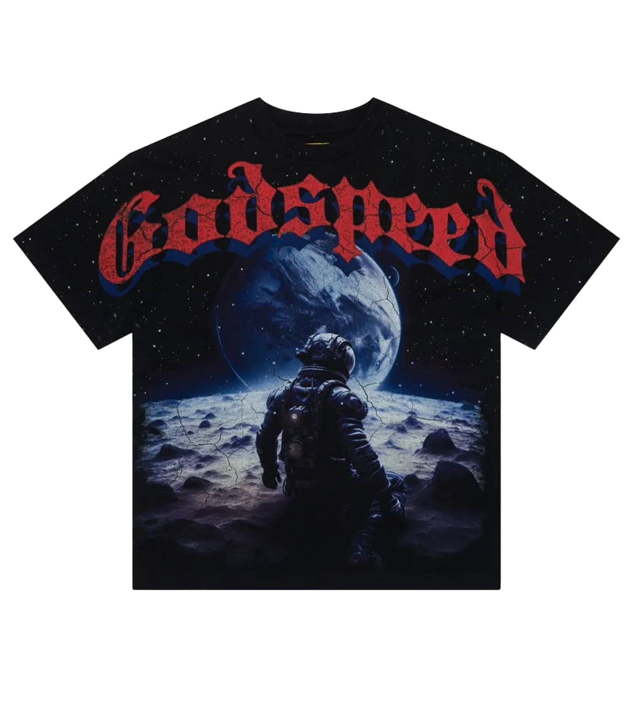 Godspeed No Looking Back Tee Black/Red