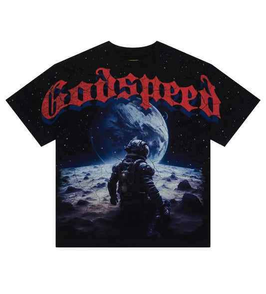 Godspeed No Looking Back Tee Black/Red