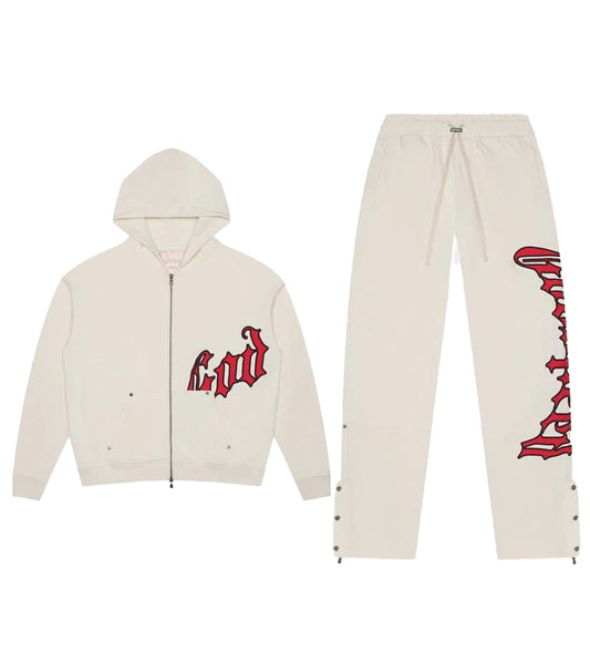 Godspeed OG Logo Sweatsuit Cream/Red