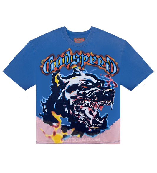 Godspeed Off The Leash Tee Royal Blue
