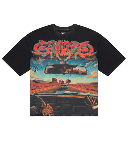 Godspeed On The Run Tee Black