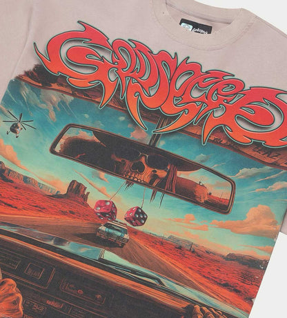 Godspeed On The Run Tee Stone