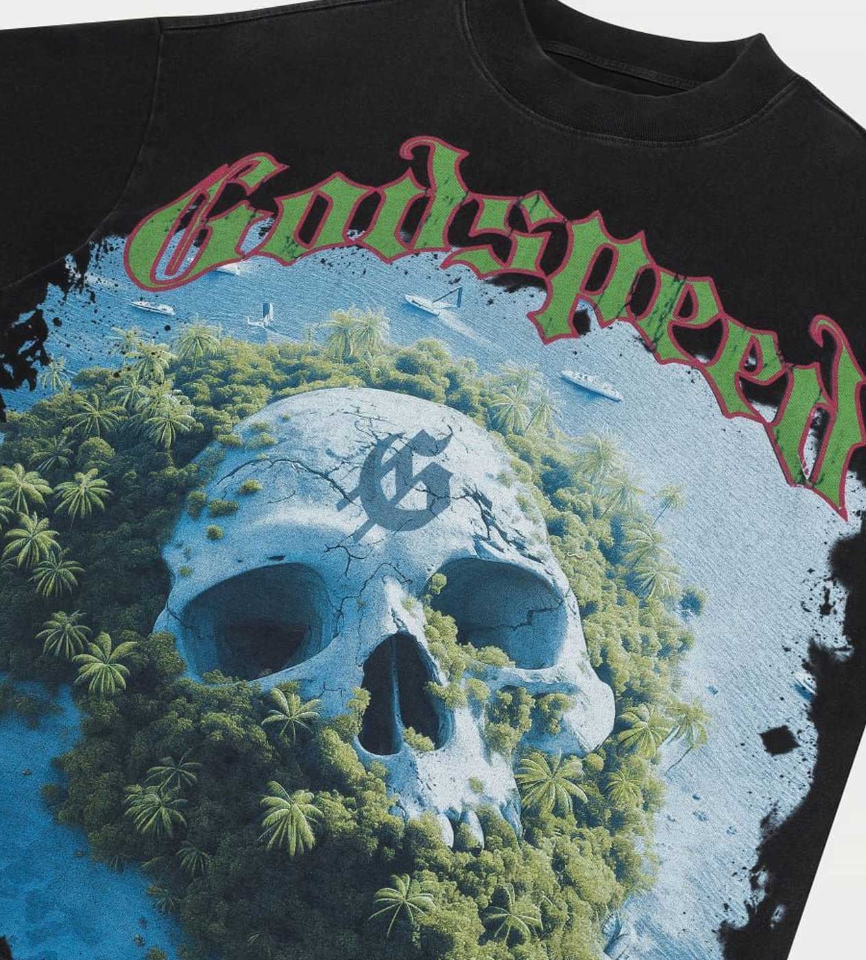 Godspeed Private Island Tee Black