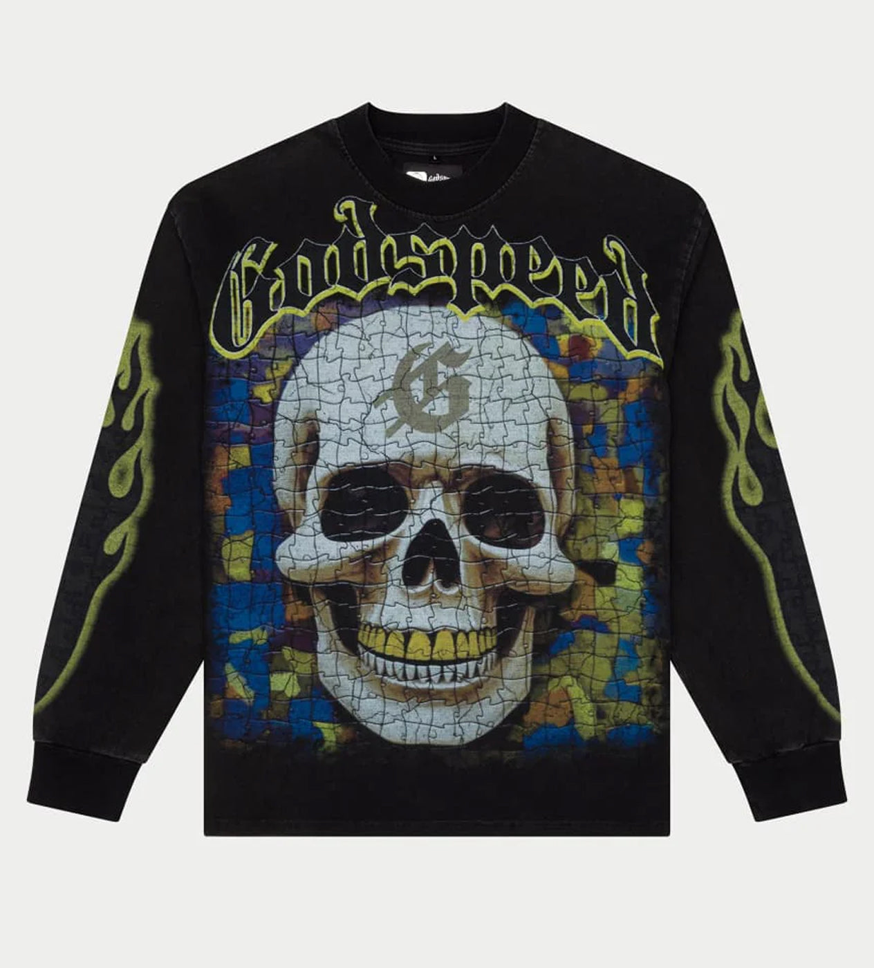 Godspeed Puzzle L/S Tee Black