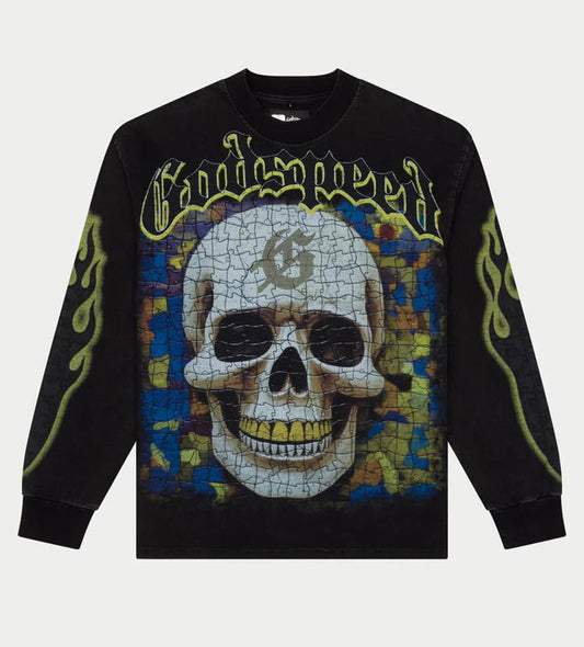 Godspeed Puzzle L/S Tee Black