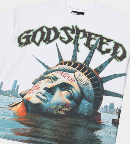 Godspeed Sunken Liberty Tee White