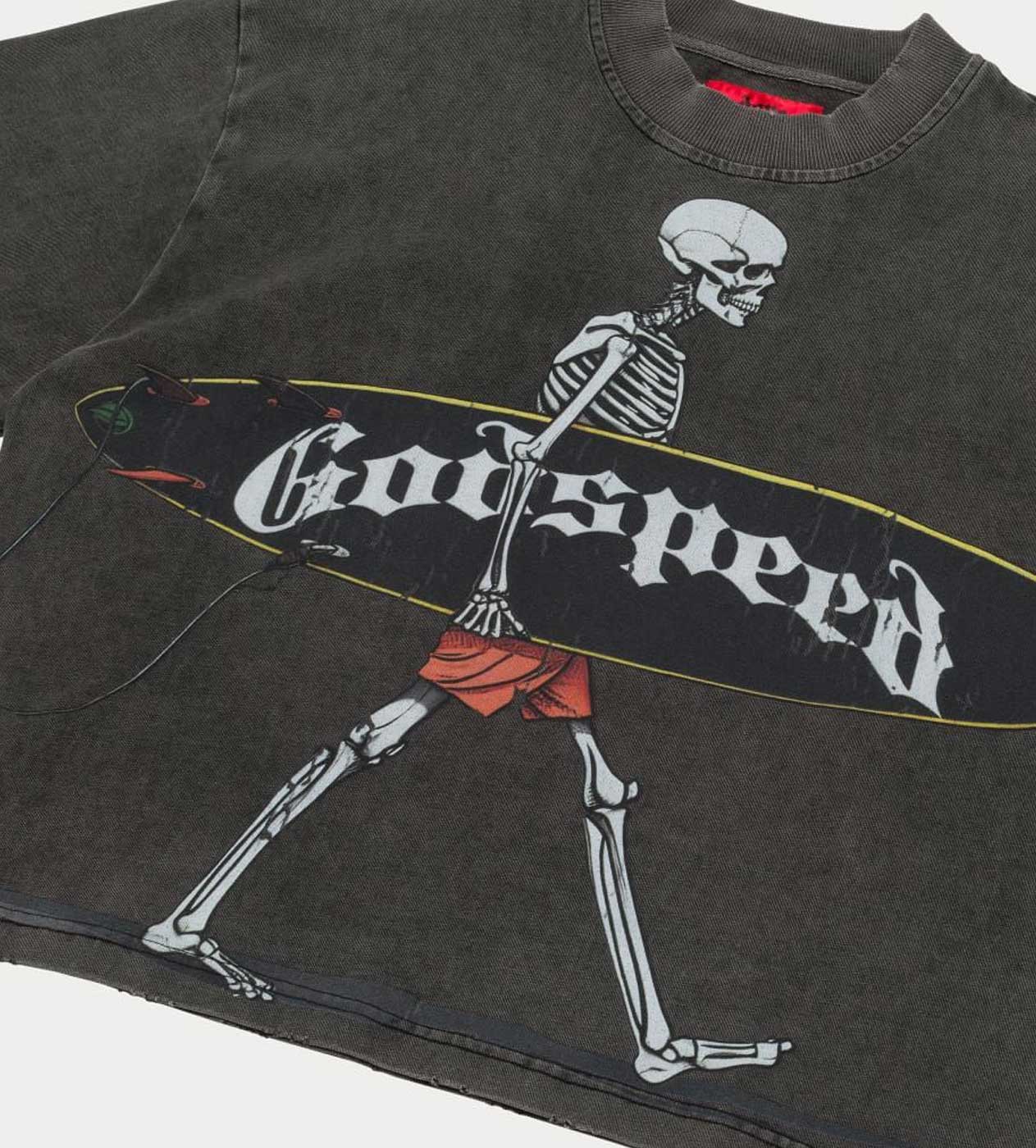 Godspeed Surf Day Tee Grey Wash