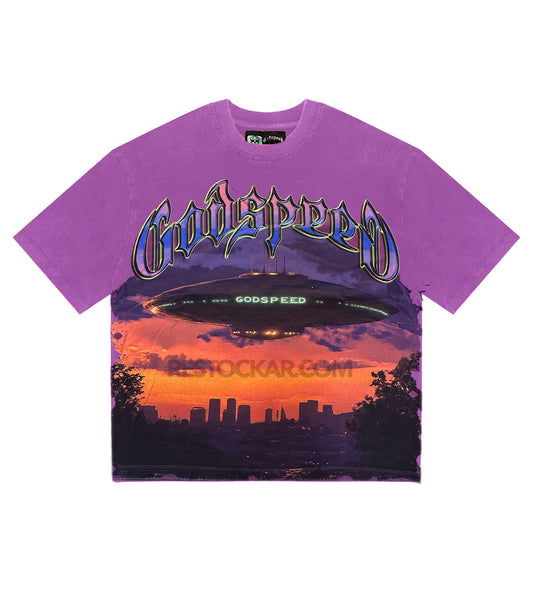 Godspeed U.A.P Tee Purple Wash