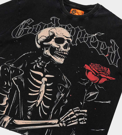 Godspeed Valentine Tee Black