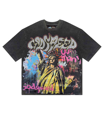 Godspeed Vandal Tee Washed Black