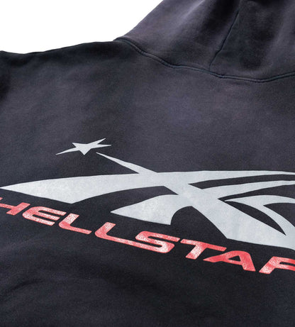 Hellstar Airbrushed Skull Hoodie Black