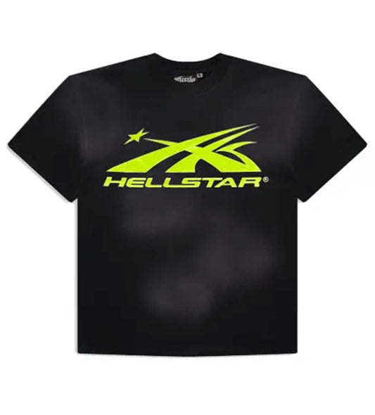 Hellstar Sport Logo Gel Tee Black/Green