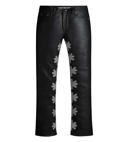 Lost Shdws Leather Pant Black/Grey