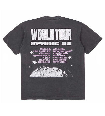 Pieces Vintage Kiss Tee Black