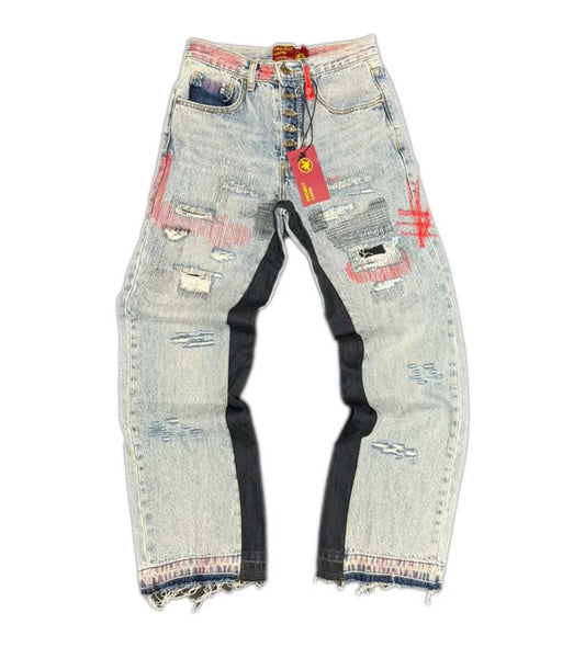 Project Capri Redrum Denim Pants Blue