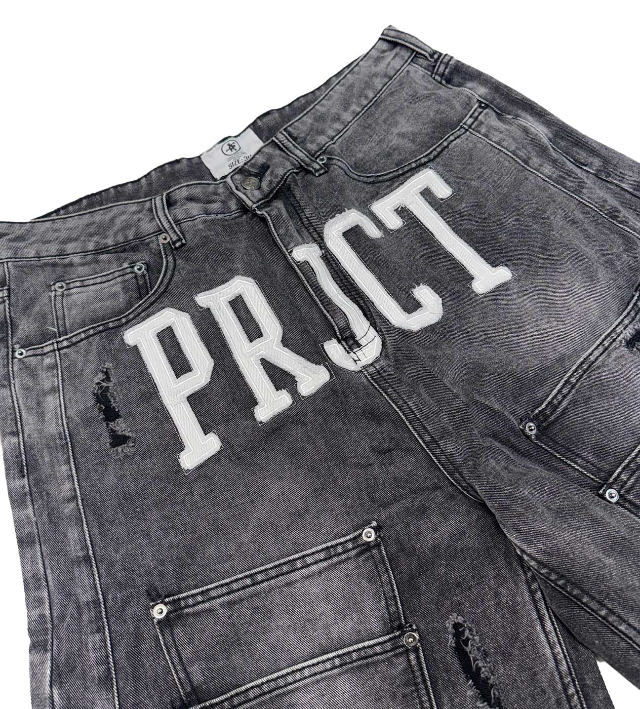 Project Capri Triple Pocket Jorts Black