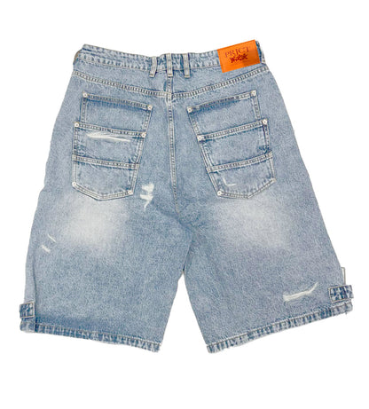 Project Capri Triple Pocket Jorts Light Blue