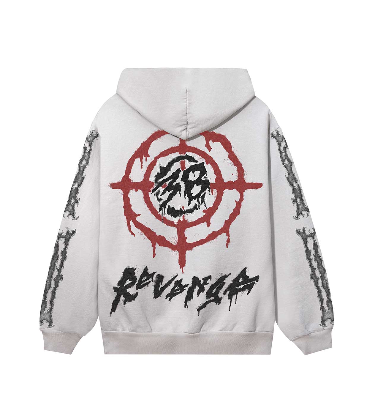 Revenge 38 Ribcage Hoodie Cement