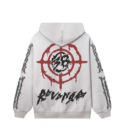 Revenge 38 Ribcage Hoodie Cement