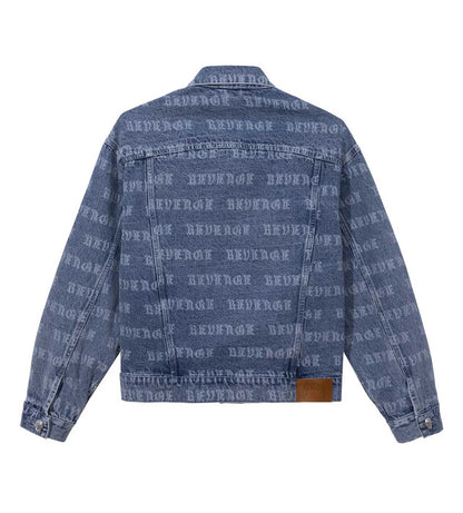 Revenge All Over Denim Jacket Indigo