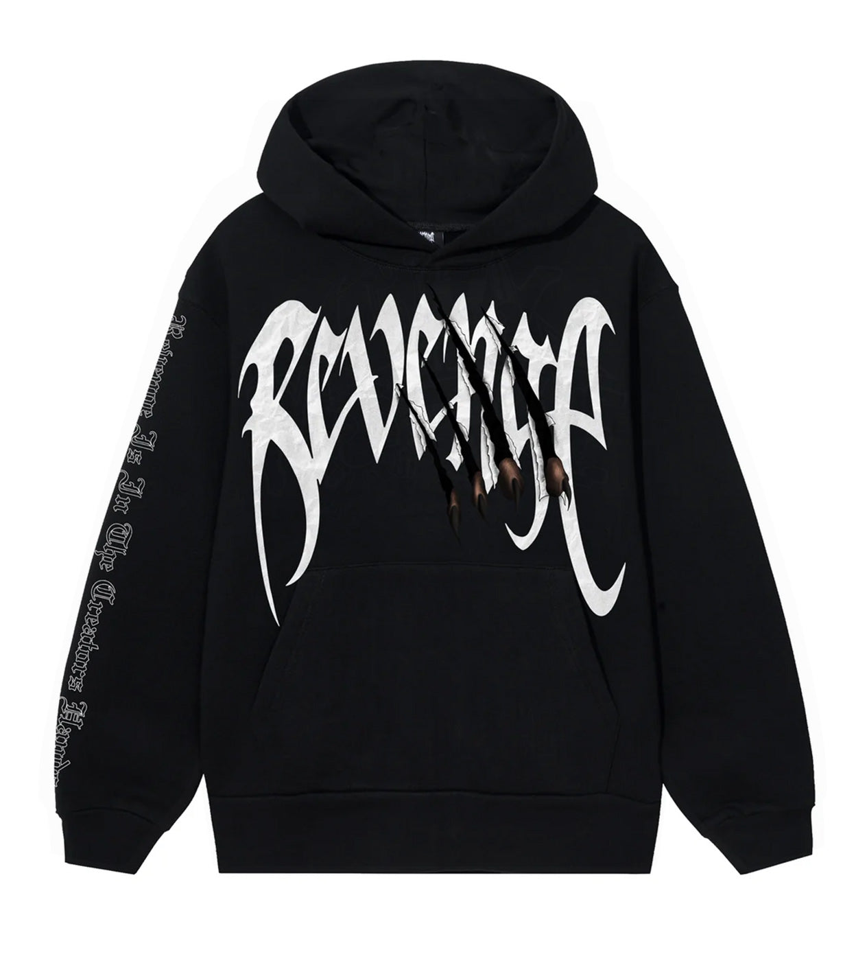 Revenge Arch Logo Claw Hoodie Black/White