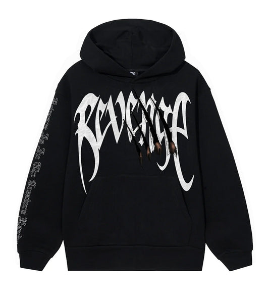Revenge Arch Logo Claw Hoodie Black/White