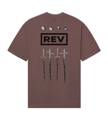 Revenge Closer To God Tee Chocolate Brown