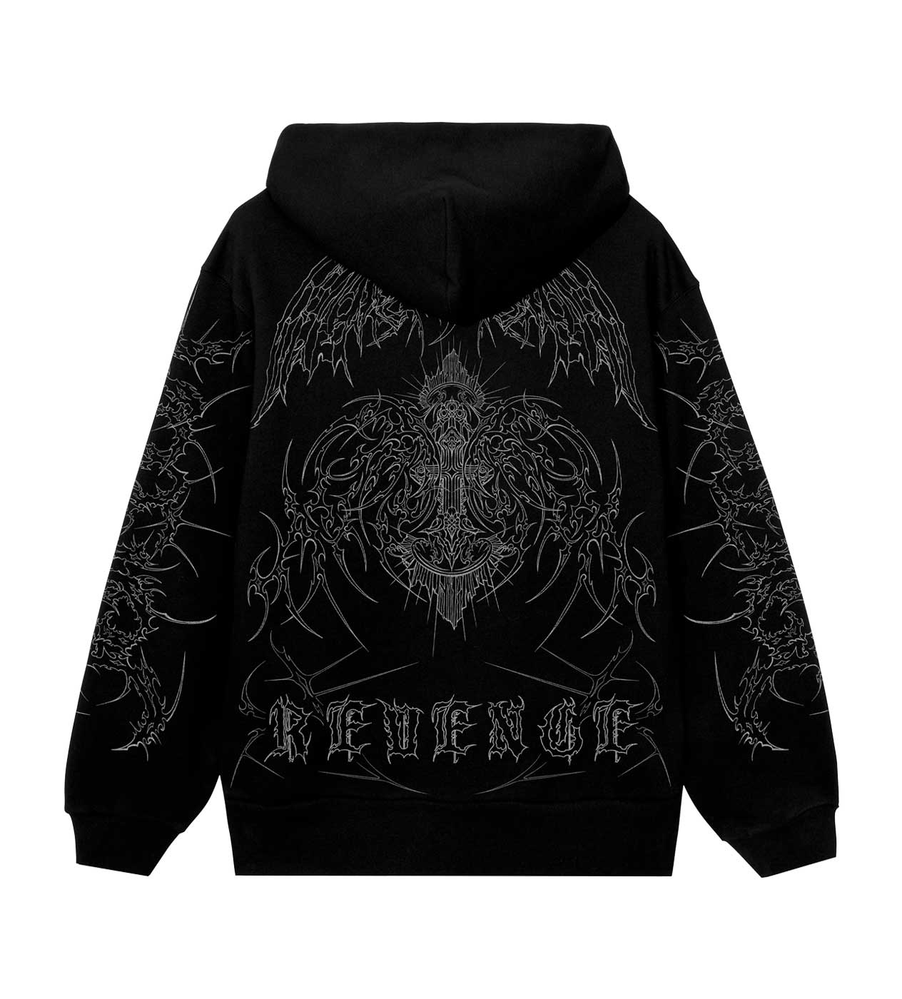 Revenge Cruciform Hoodie Black