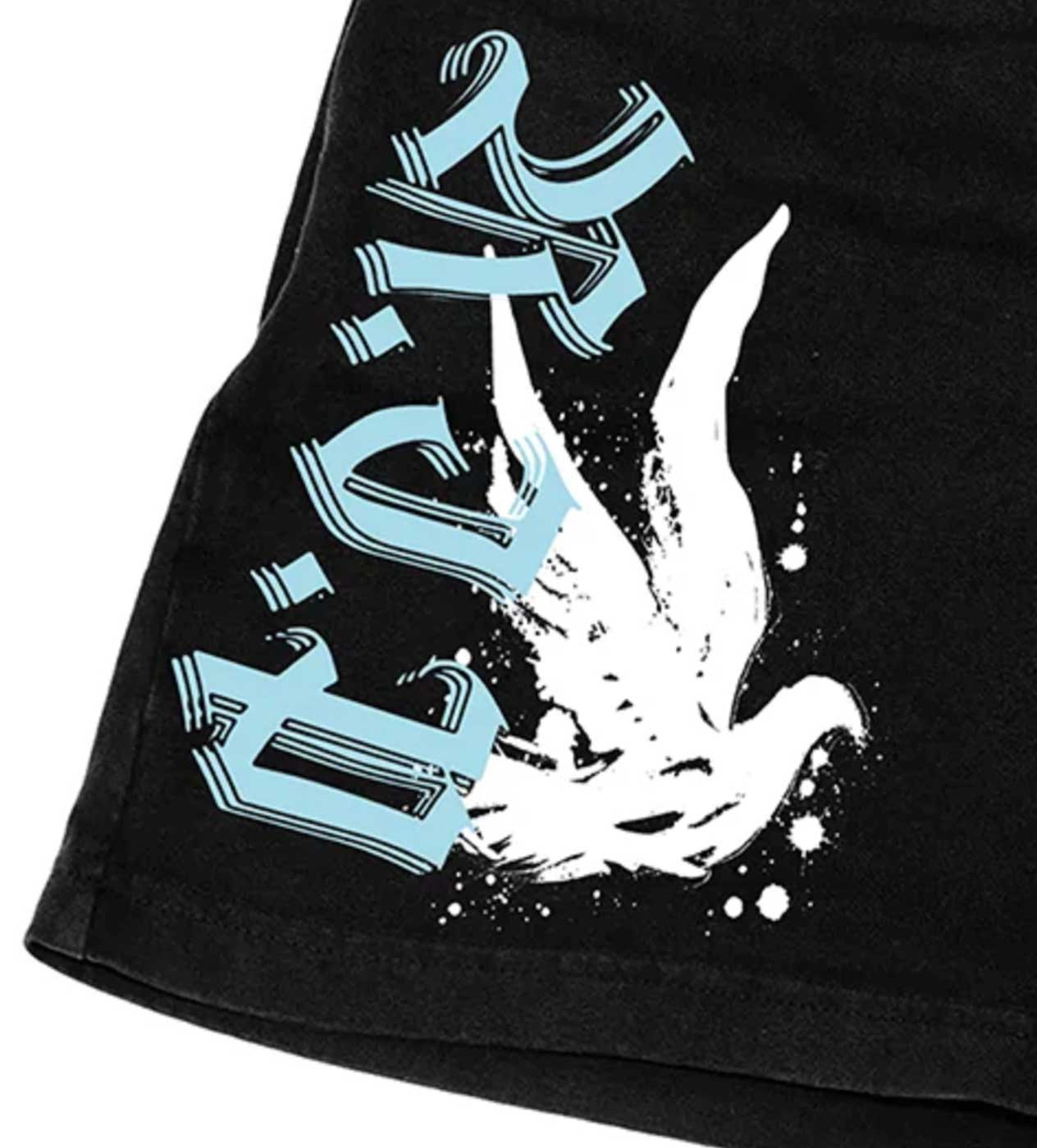 Revenge Graffiti Dove Shorts Black