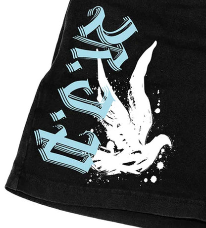 Revenge Graffiti Dove Shorts Black