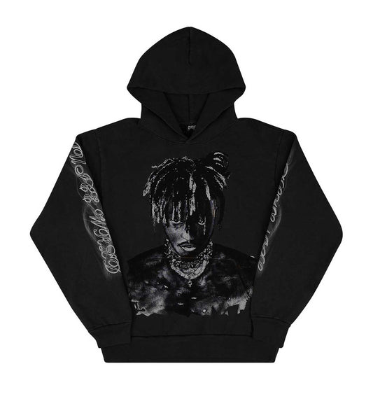 Revenge Graphite Portrait Hoodie Black
