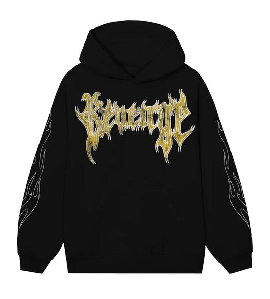 Revenge Grim Reaper Hoodie Black/Yellow