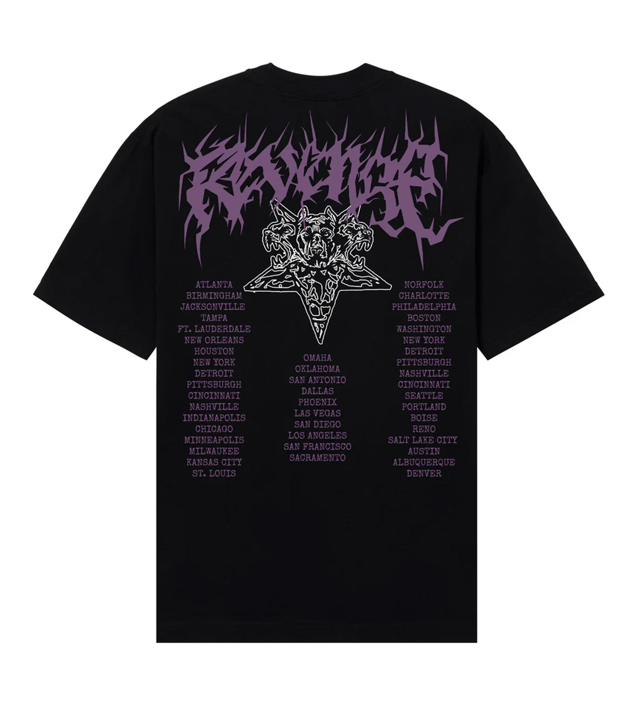 Revenge Metal Tour Tee Black/Purple