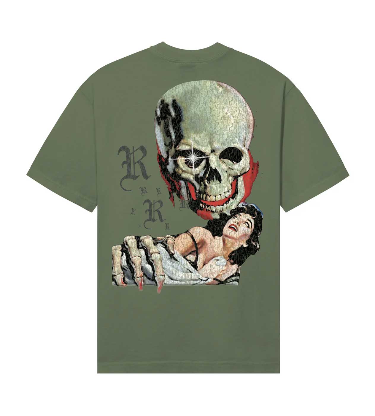 Revenge Paralysis Tee Army Green