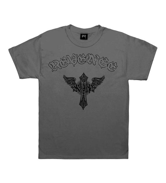 Revenge Skeleton Angel Tee Vintage Black