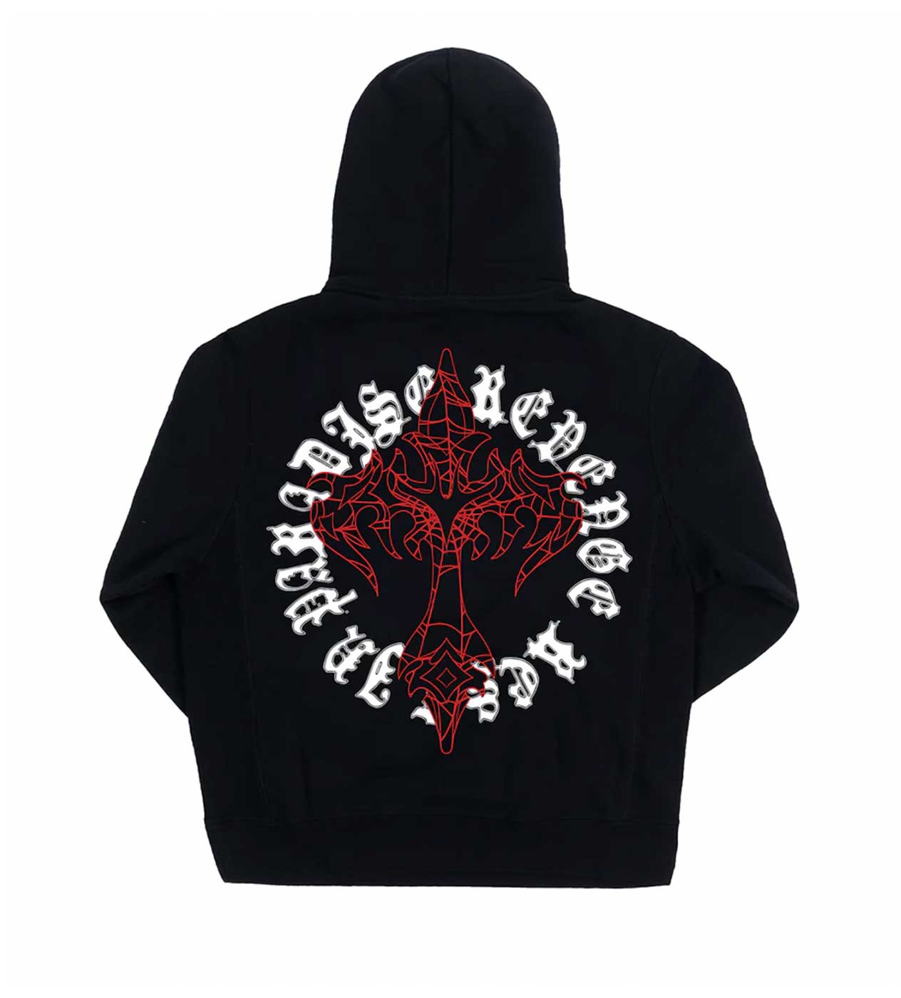 Revenge Web Cross Black Hoodie
