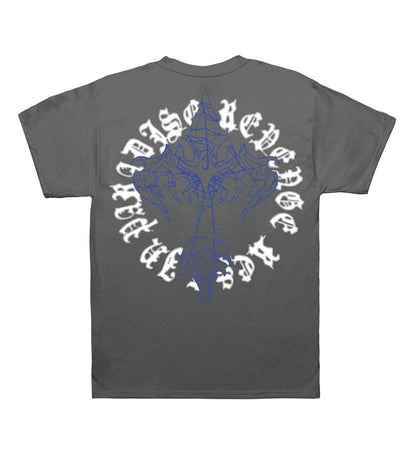Revenge Web Cross Tee Vintage Black