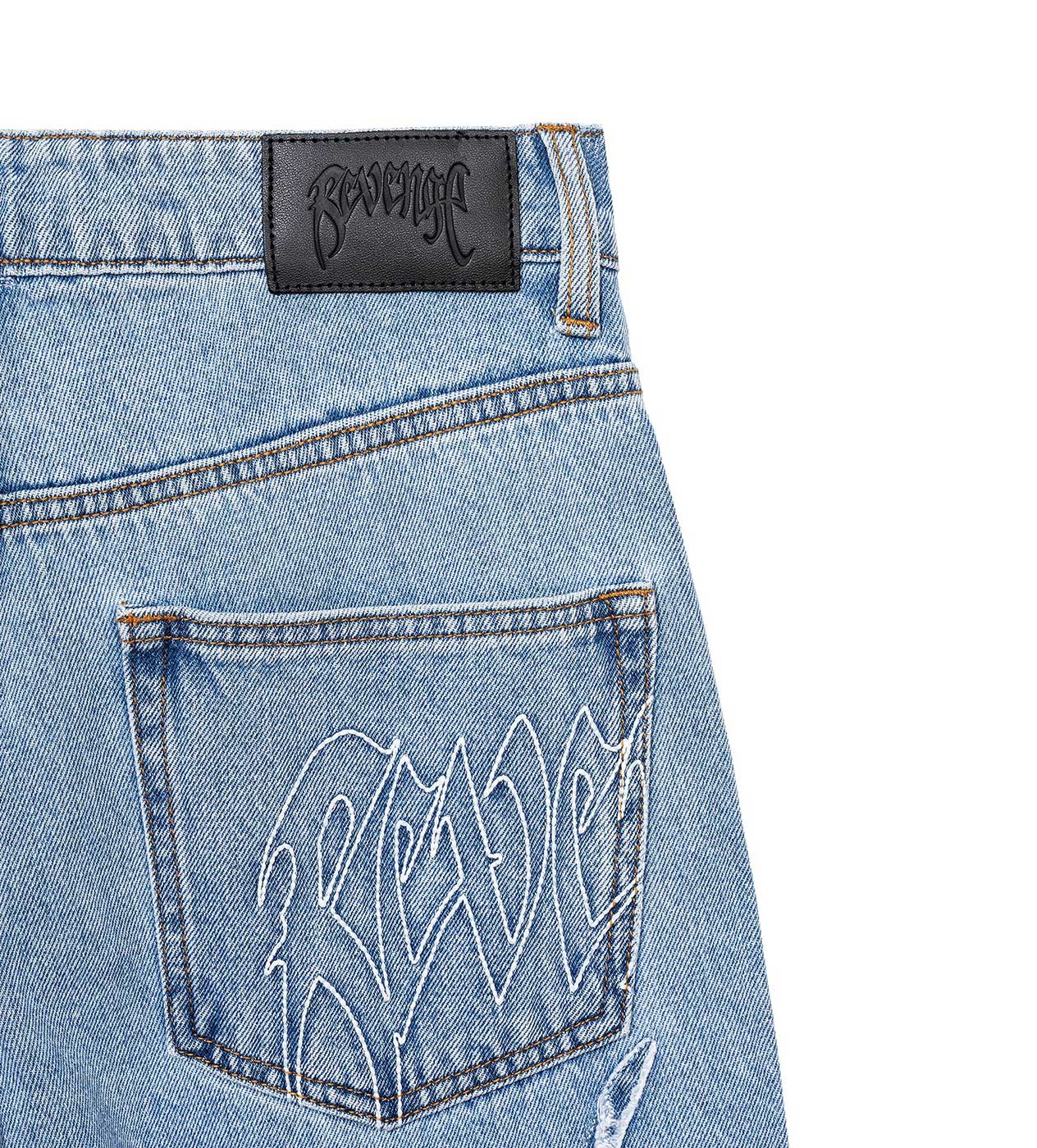 Revenge Web Denim Blue Jeans