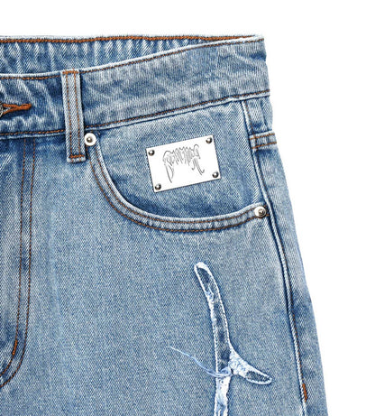 Revenge Web Denim Blue Jeans