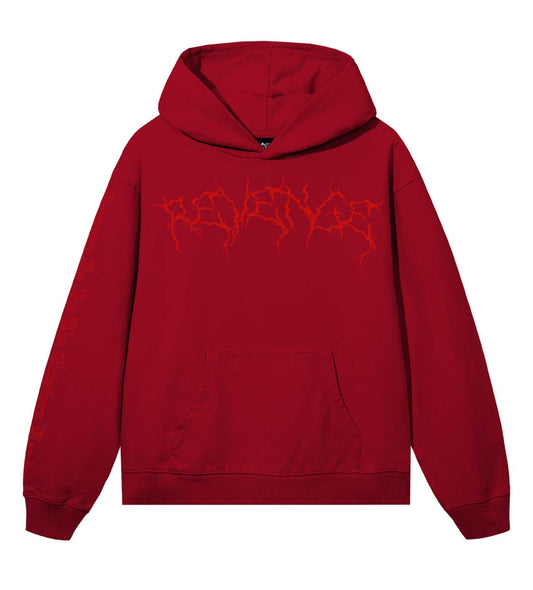 Revenge Xxxtentacion Lightning Hearbreak Hoodie Red/Red