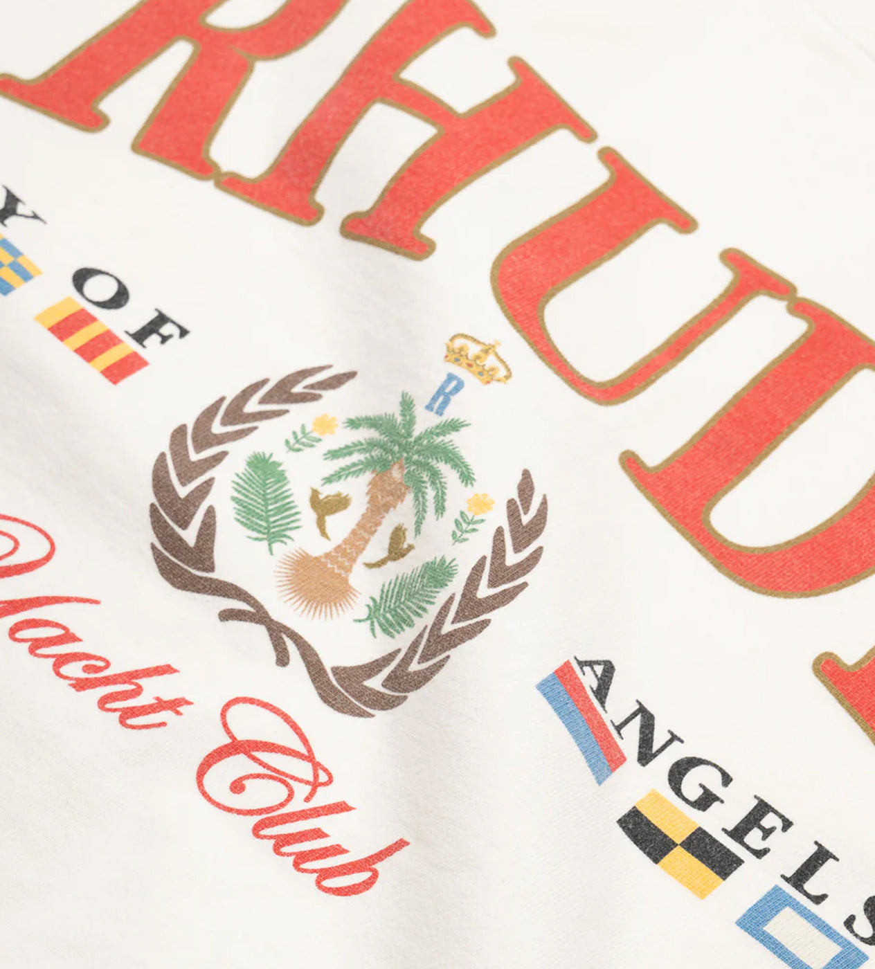 Rhude Bay of Angels Yacht Tee Cream