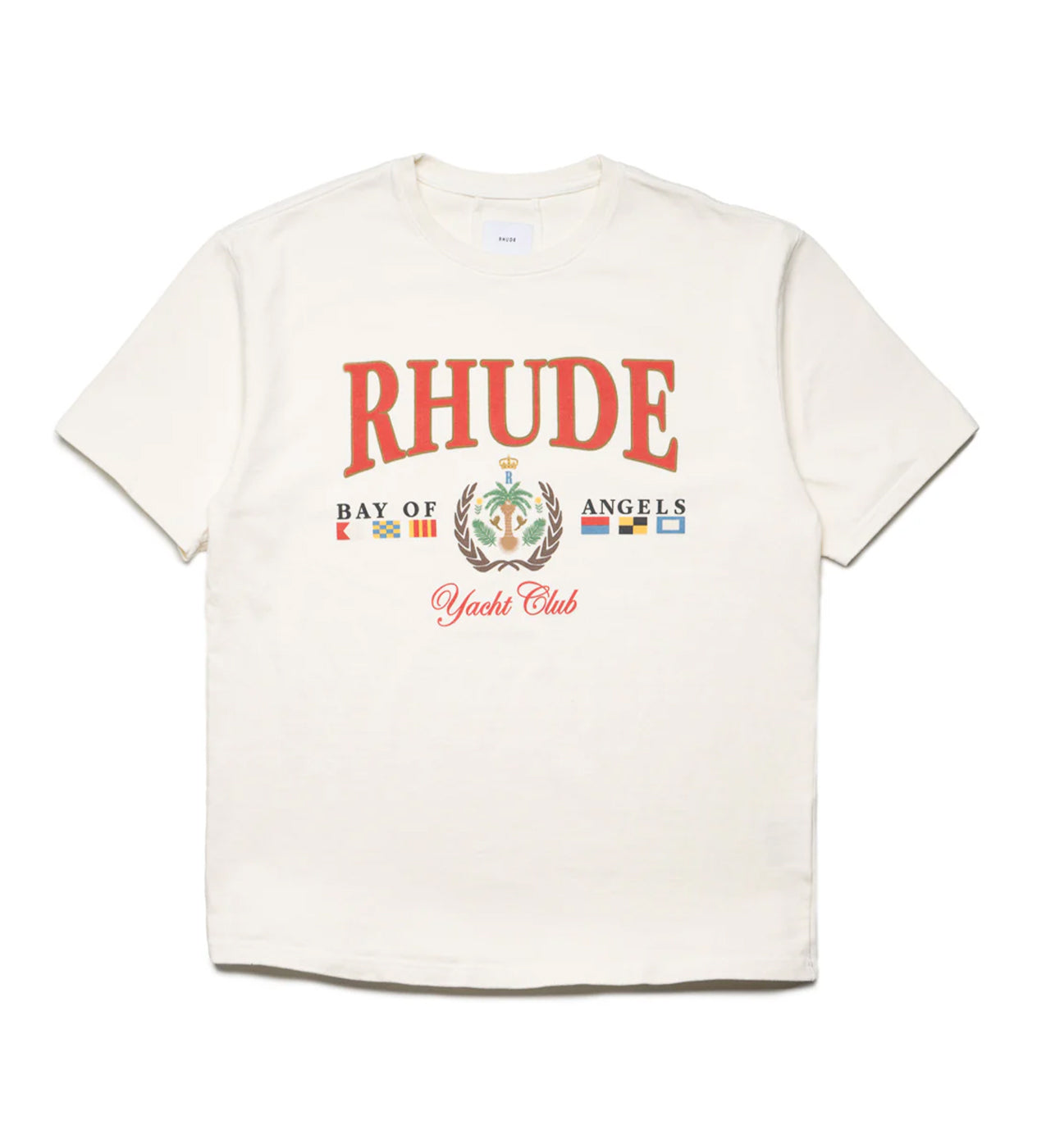 Rhude Bay of Angels Yacht Tee Cream