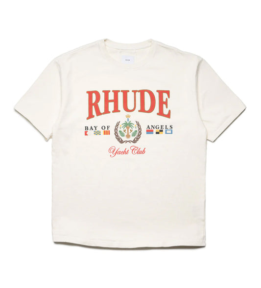 Rhude Bay of Angels Yacht Tee Cream
