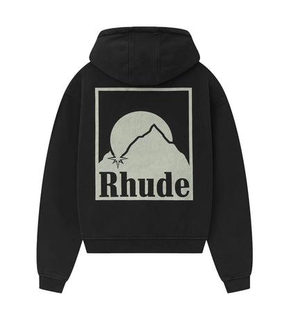 Rhude Moonlight Badge Hoodie Black