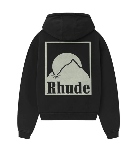 Rhude Moonlight Badge Hoodie Black