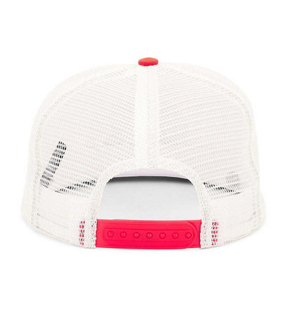 Rhude Patch Trucker Hat Off-White/Red