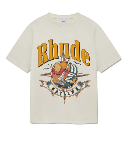 Rhude Port Day Tee Vintage White