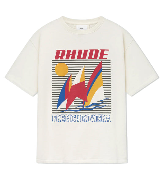 Rhude Poster Tee Cream