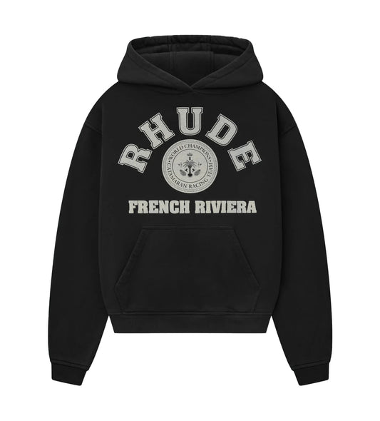 Rhude French Riviera Hoodie Black