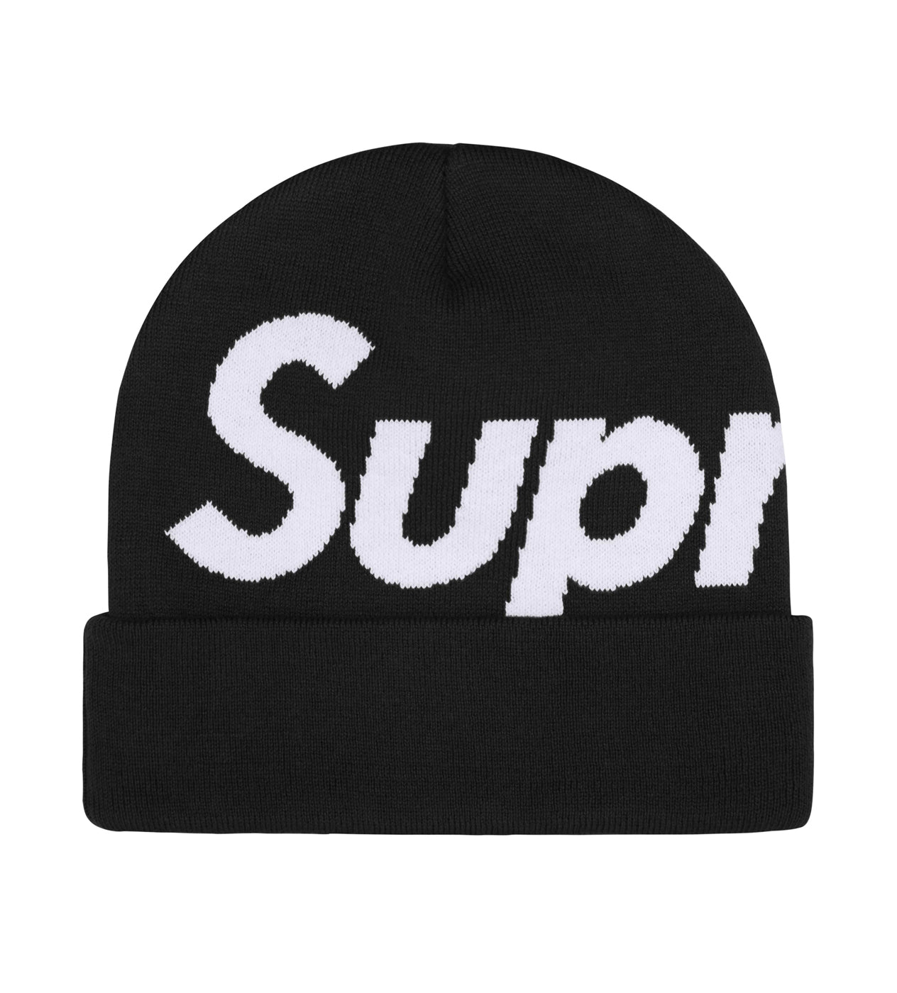 Supreme Big Logo Beanie Black